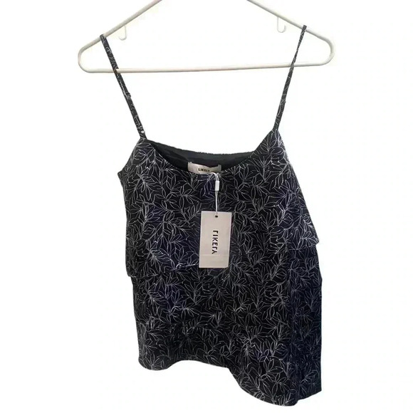 NWT Likely Charlton Asymmetrical Ruffle Tank Blouse - Picture 2 of 7